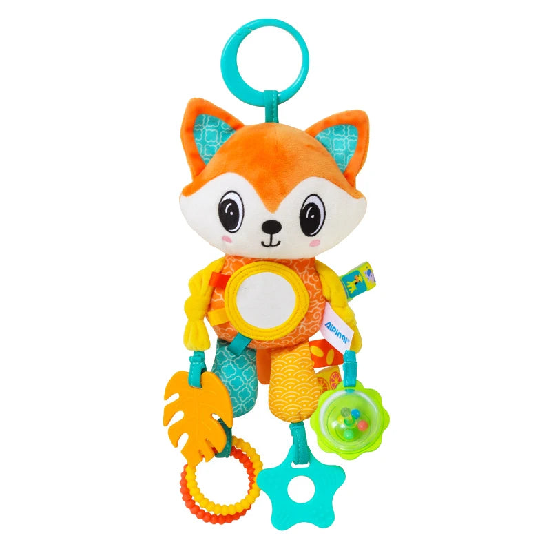 Jouets suspendus pour bébé, siège de voiture, poussette, berceau, gymnastique ou siège auto avec hochet de dentition et miroir du ventre, jouets sensoriels, cadeaux