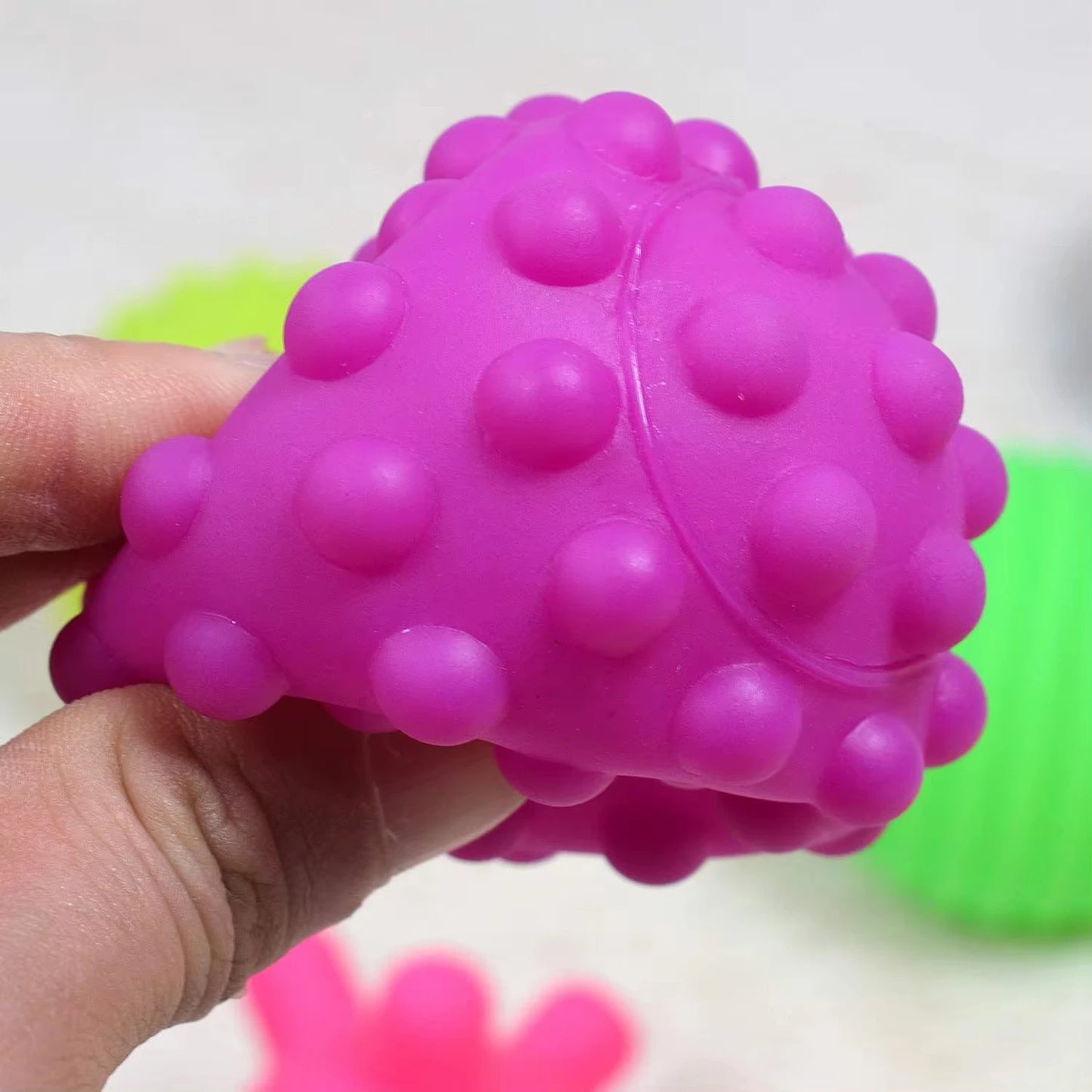 Balle de Jeu Tactile pour Nouveau-Né de 0 à 12 Mois, Jouet de Développement Sensoriel, Toucher Doux, à Saisir à la Main