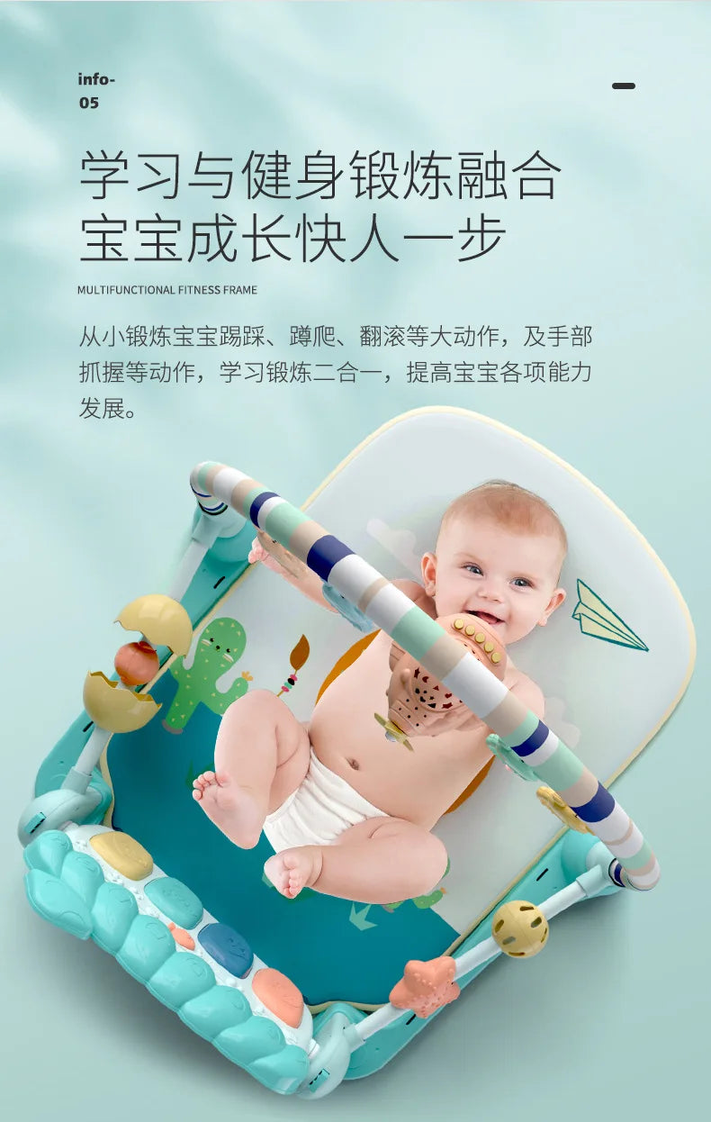 Tapis de jeu musical pour bébés, jouets pour nouveau-nés, piano, salle de sport, polymère TUNITime, TeWindsor et rembourré pour les tout-petits, éducation précoce