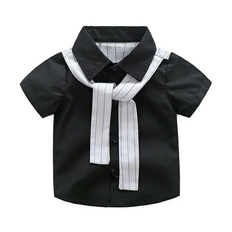 Ensemble de vêtements pour enfants, beau costume d'été pour petit garçon, chemises et Shorts à manches courtes, ensemble de 2 pièces, nouvelle collection