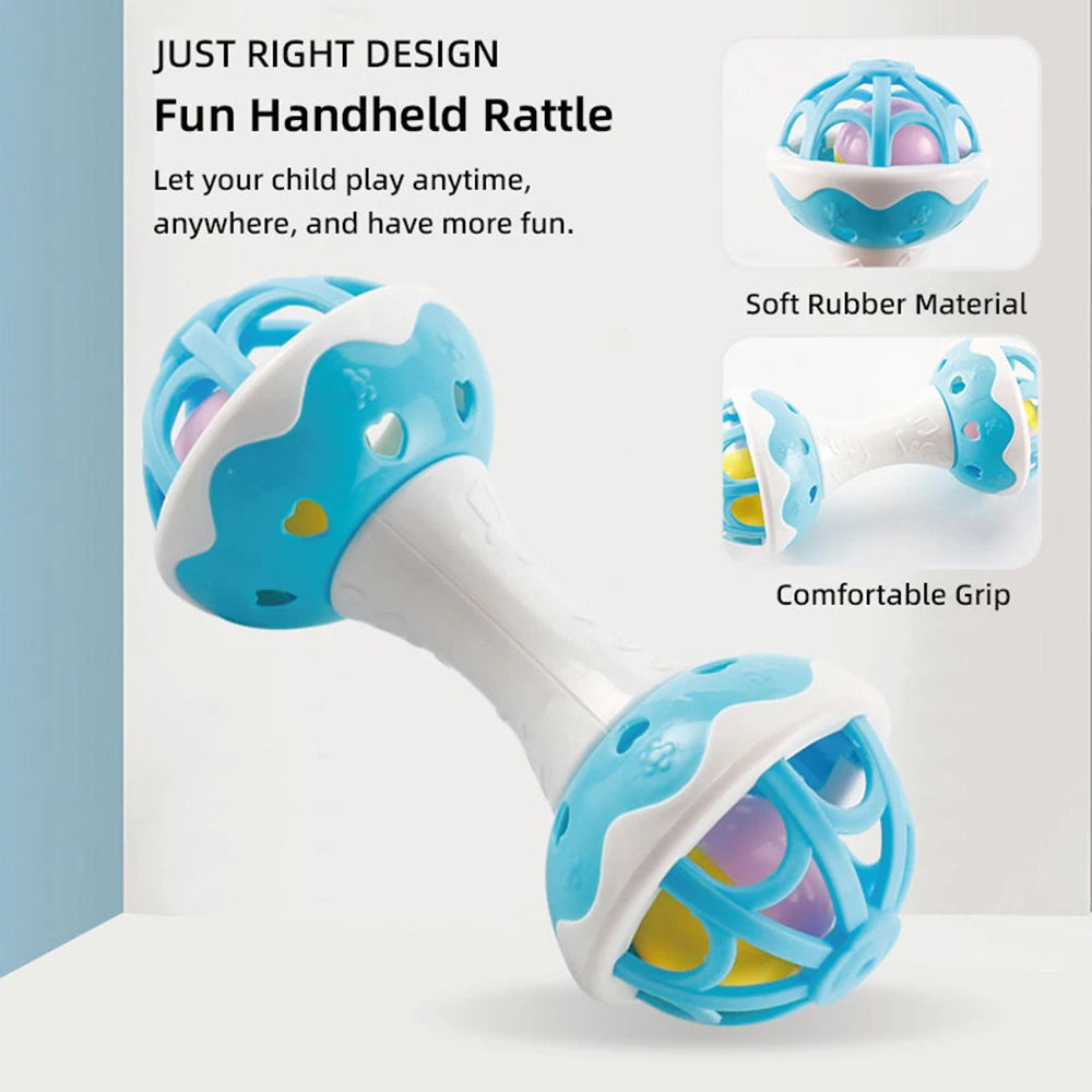 Jouets pour bébé, hochet pour bébé, motricité fine et jouet sensoriel, Convient aux nourrissons âgés de 3, 6, 9 et 12 mois