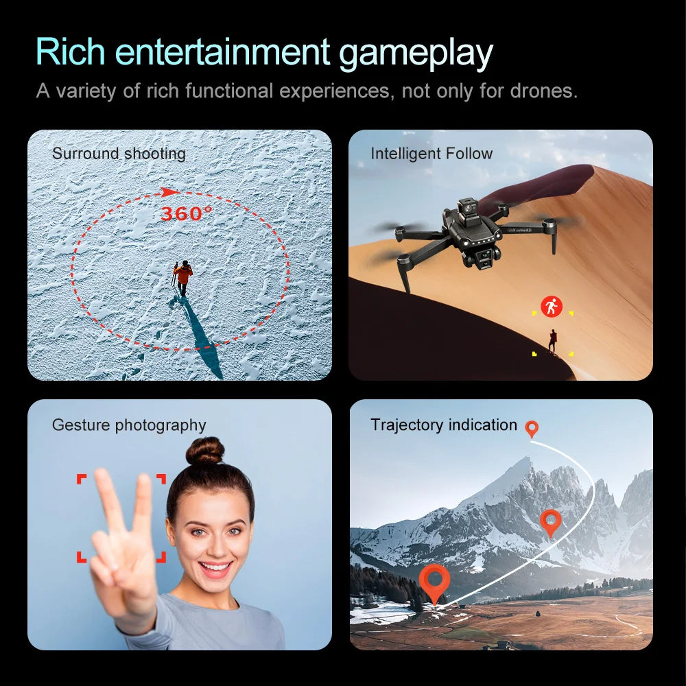 Drone Xiaomi Mijia V198 GPS 8K - Pliable Professionnel Évitement Obstacles