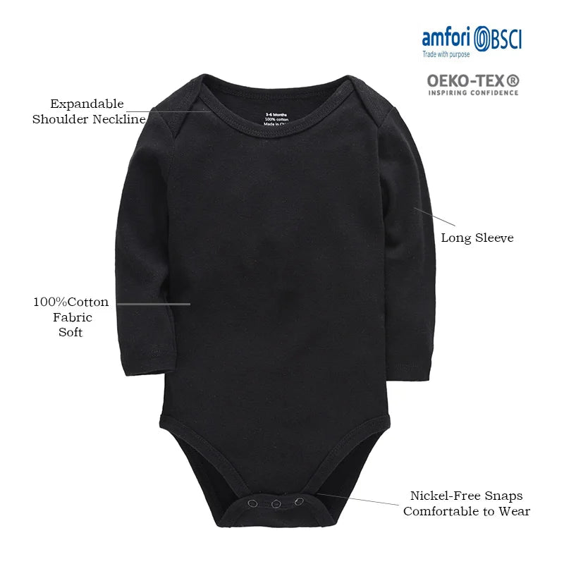 Ensemble Bébé 3 Pièces 100% Coton - Body Pantalon Chapeau Nouveau-né