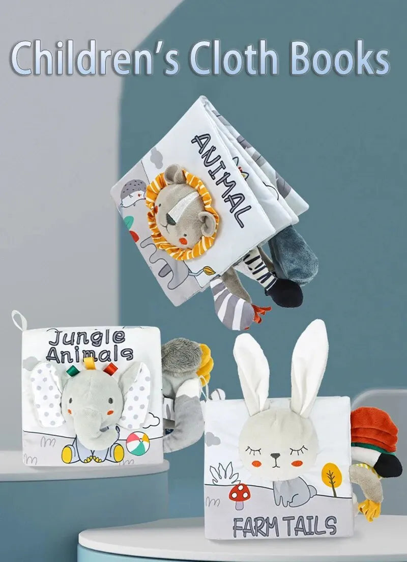 Jouets en peluche pour enfants, livre grill, éducation mentaires orielle tactile, développement de l'intelligence de niche précoce, garçons et filles
