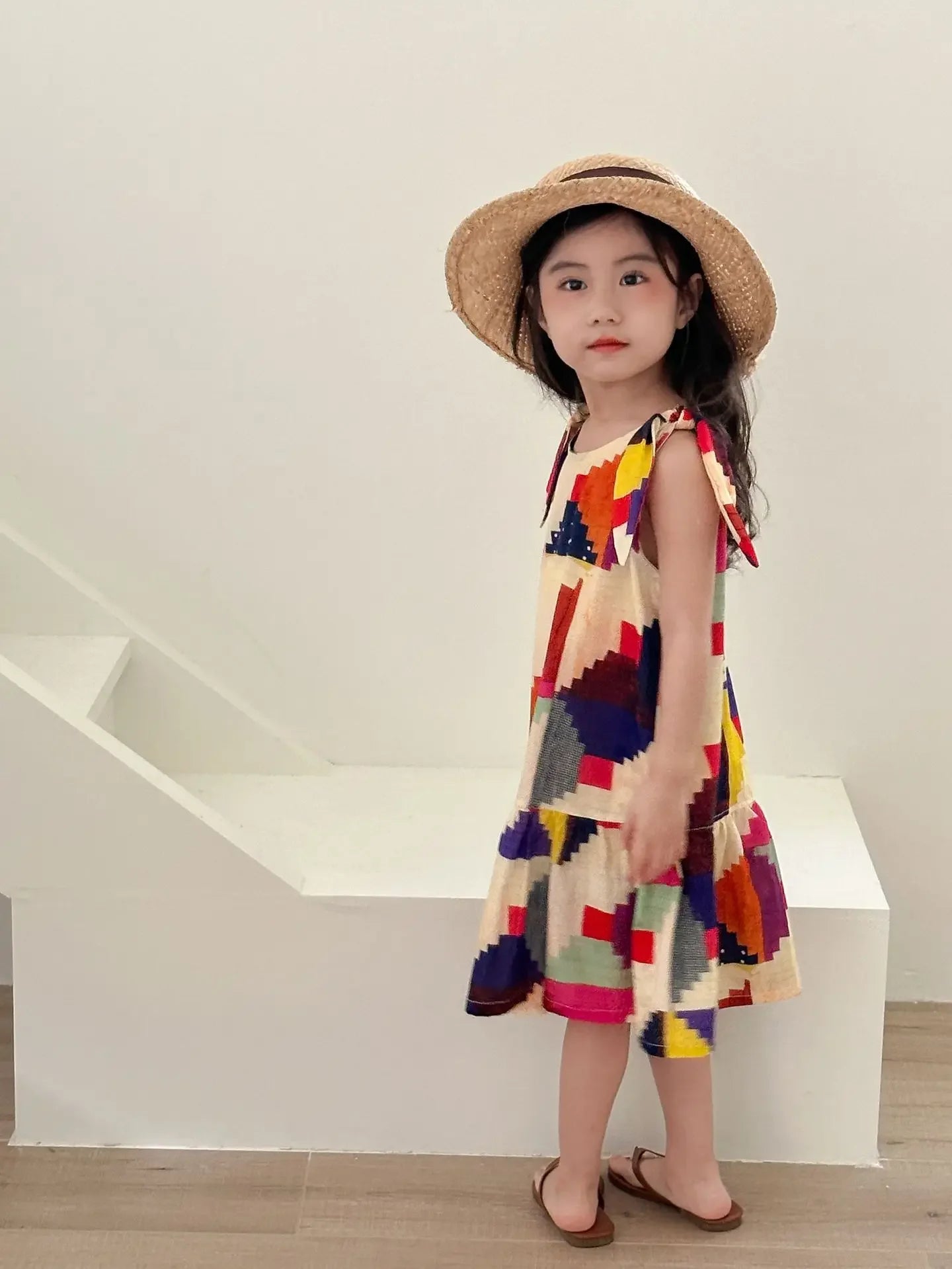 Vêtements d'été pour enfants, costume chemise pour garçon ou robe pour bébé fille, vêtements de vacances, vêtements pour frère et sœur, nouvelle collection 2025
