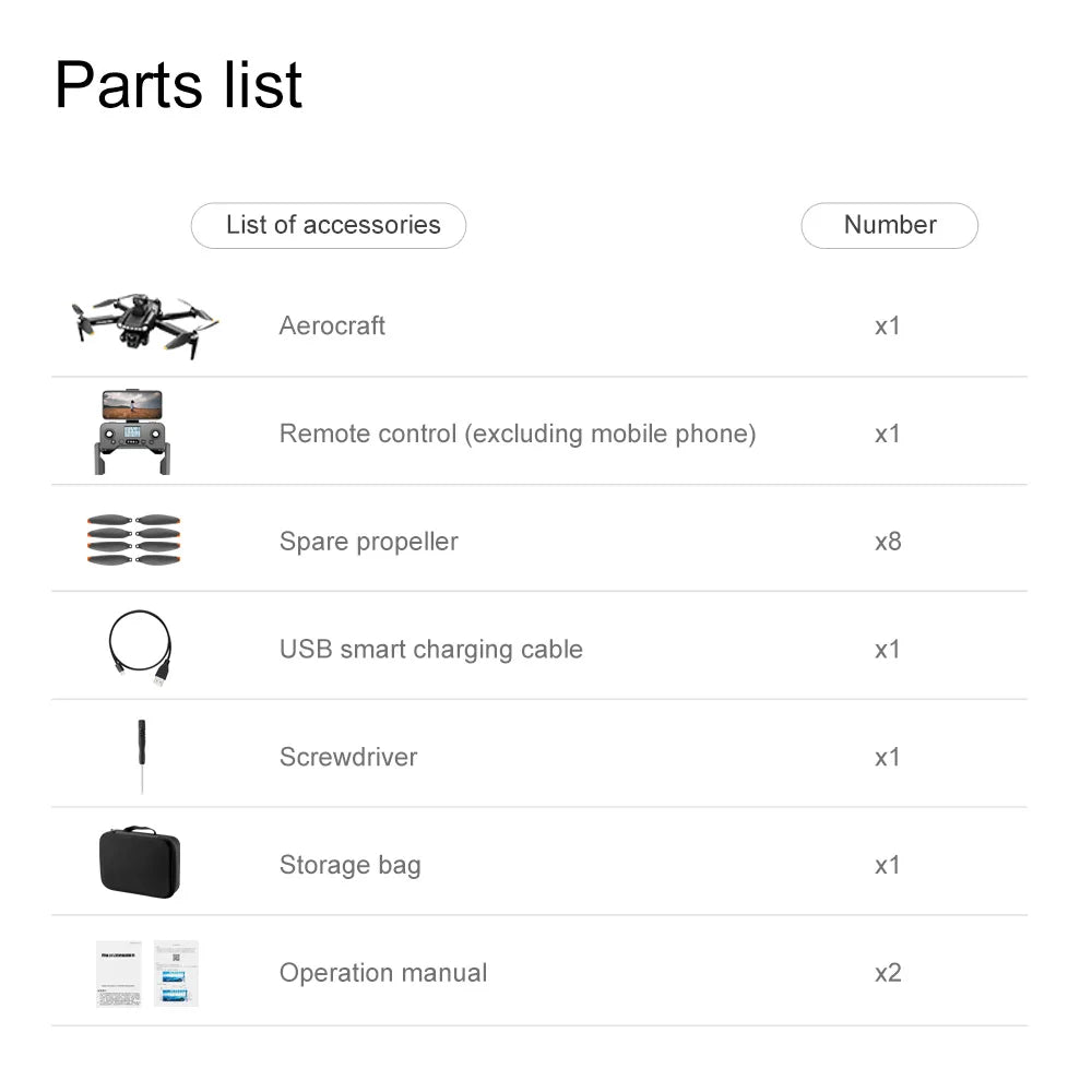 Drone Xiaomi Mijia V198 GPS 8K - Pliable Professionnel Évitement Obstacles