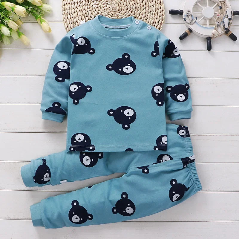 Vêtements pour enfants Ensembles pour enfants Vêtements pour enfants Garçons Filles Coton Automne hiver Vêtements Pantalons Vêtements de nuit Sous-vêtements Cadeau de Noël