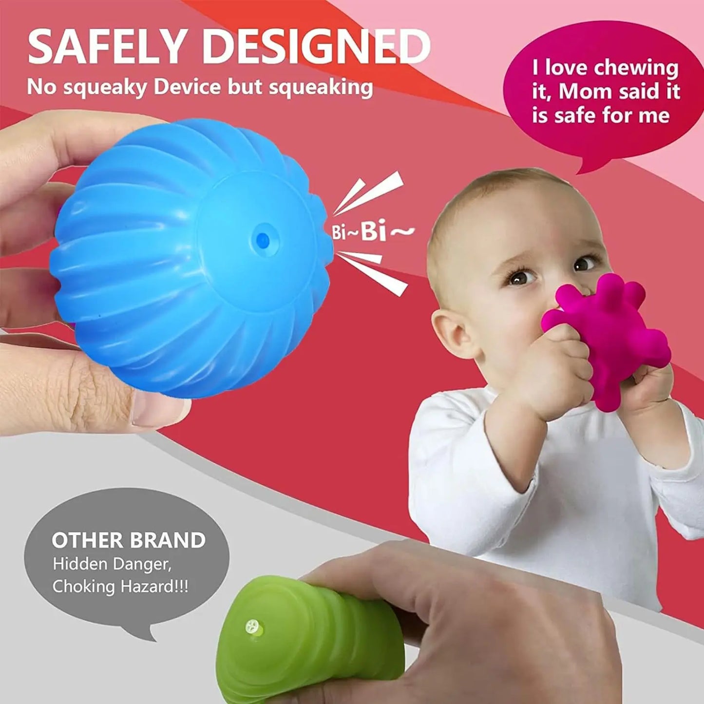 Balles Sensorielles Texturées Bébé - Développement Tactile 0-12 Mois