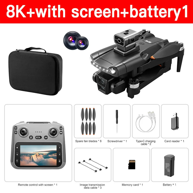 Drone Xiaomi Mijia V198 GPS 8K - Pliable Professionnel Évitement Obstacles