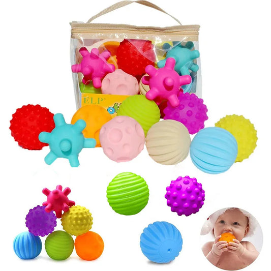 Balles Sensorielles Texturées Bébé - Développement Tactile 0-12 Mois