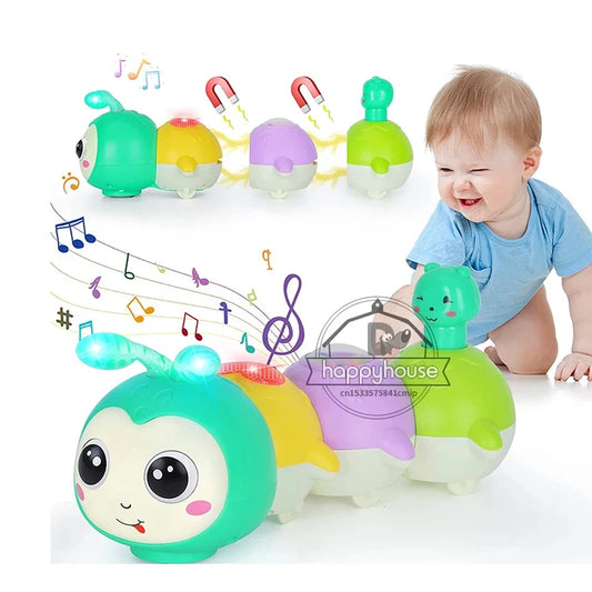 Jouets pour bébés rampants de 6 à 12 mois, jouets musicaux lumineux pour bébés de 7 8 9 12 mois, jouets éducatifs précoces pour nourrissons