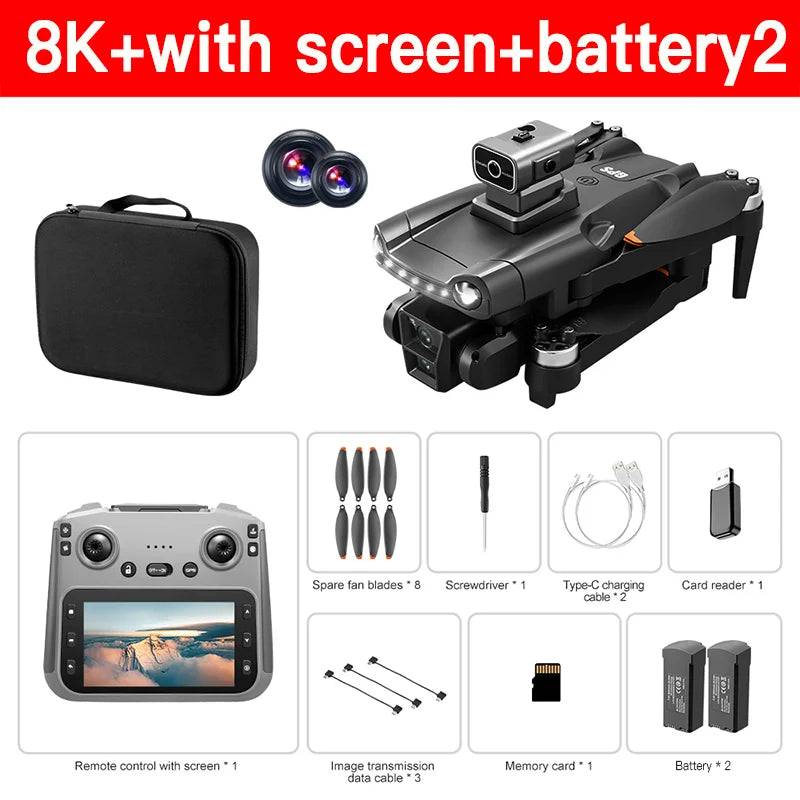 Drone Xiaomi Mijia V198 GPS 8K - Pliable Professionnel Évitement Obstacles