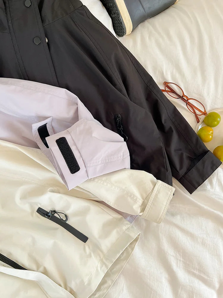 Veste d'extérieur imperméable et coupe-vent pour garçons et filles, manteau simple et décontracté, vêtements à la mode pour enfants, document solide