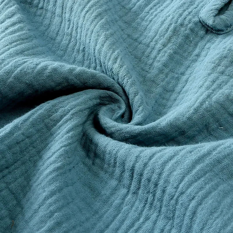 Vêtements d'été en coton et lin pour enfants de 2 à 7 ans, ensemble de couleur unie, haut à manches courtes, Short