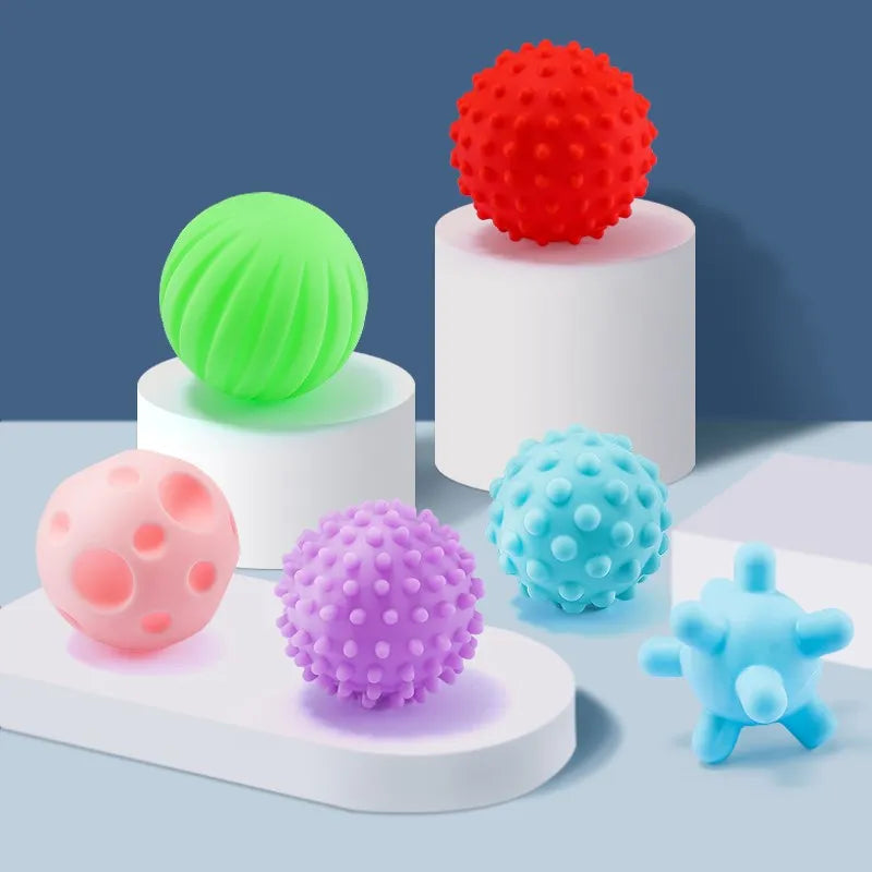 Balles Sensorielles Texturées Bébé - Développement Tactile 0-12 Mois