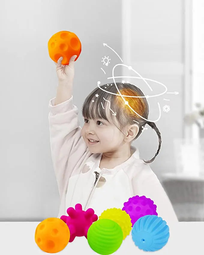 Balles Sensorielles Texturées Bébé - Développement Tactile 0-12 Mois