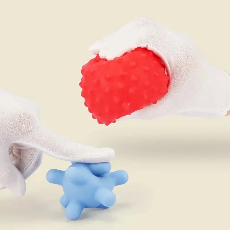 Balles Sensorielles Texturées Bébé - Développement Tactile 0-12 Mois