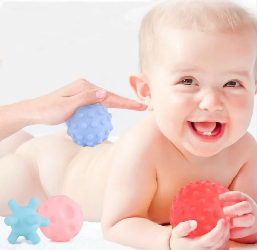 Balles Sensorielles Texturées Bébé - Développement Tactile 0-12 Mois
